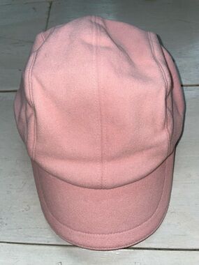 Gadienkensd Fleece Pink Cap Ponytail Opening Ear Flap Front & Back Reflective